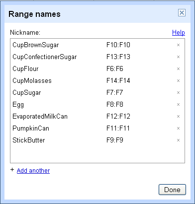 how to use google docs for recipes